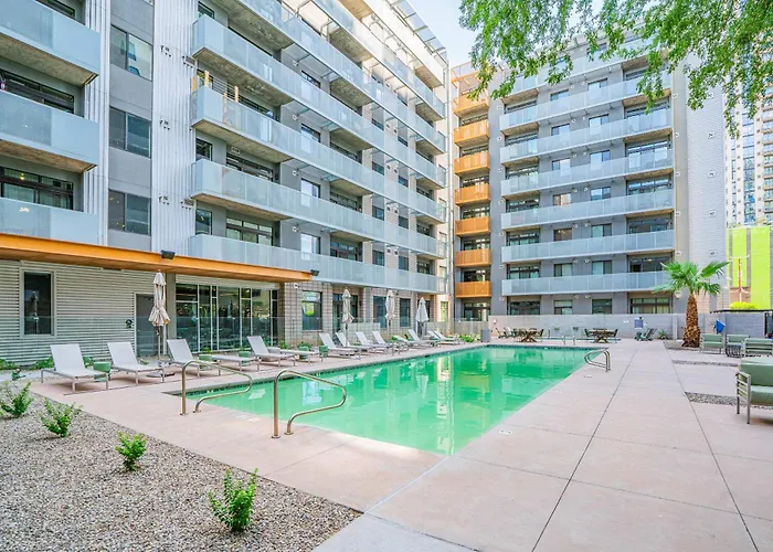 2br Roosevelt Row Gym Pool Parking Sleeps 8 Apartamento *